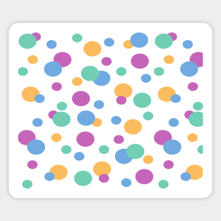 geometric figures, circles of vibrant colors Sticker